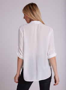 Capri Button Down - Winter White