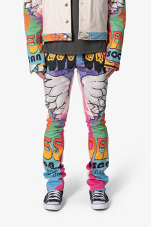B378 Festival Flare Denim | Multi