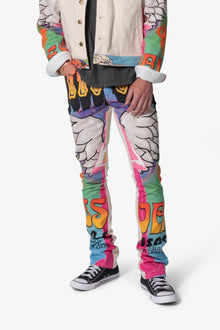 B378 Festival Flare Denim | Multi
