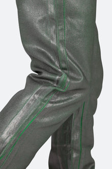 B427 Metallic Flare Denim | Green