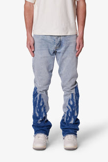 B556 Flame Flare Denim | Blue