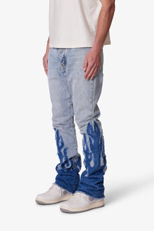 B556 Flame Flare Denim | Blue