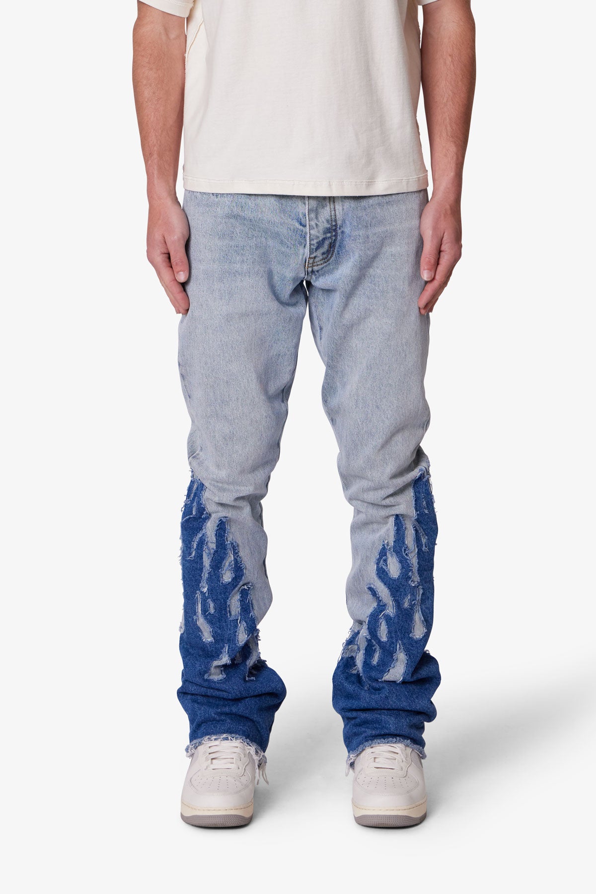 B556 Flame Flare Denim | Blue