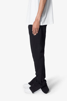 B583 Stretch Snap Flare Denim | Black