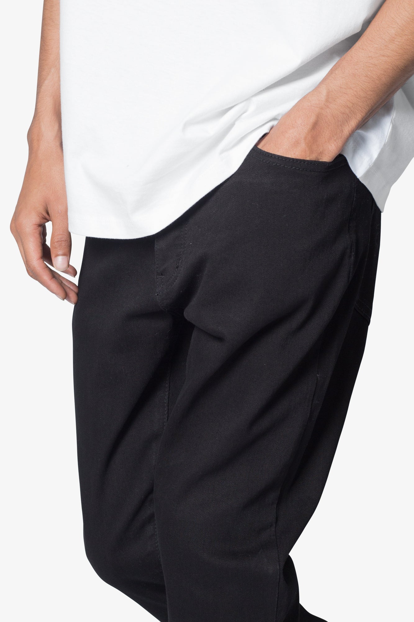 B583 Stretch Snap Flare Denim | Black