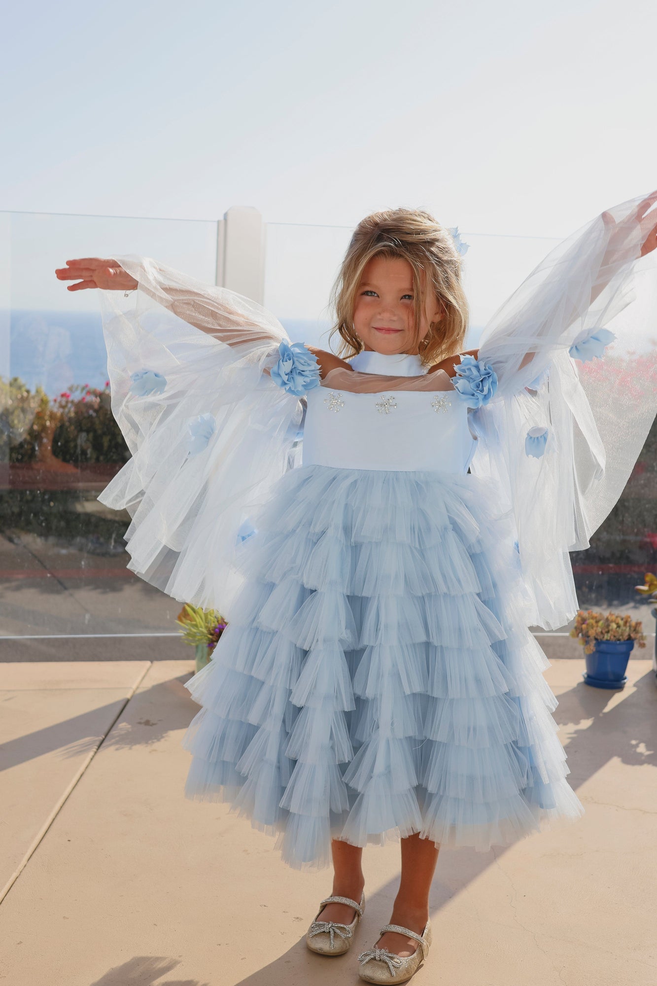 Girl | Alaska Baby Tulle Dress | Blue