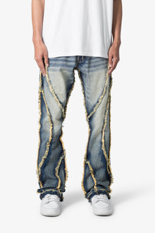 B638 Ethereal Flare Rip Denim | Medium Blue