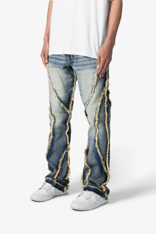 B638 Ethereal Flare Rip Denim | Medium Blue
