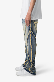 B638 Ethereal Flare Rip Denim | Medium Blue