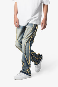 B638 Ethereal Flare Rip Denim | Medium Blue