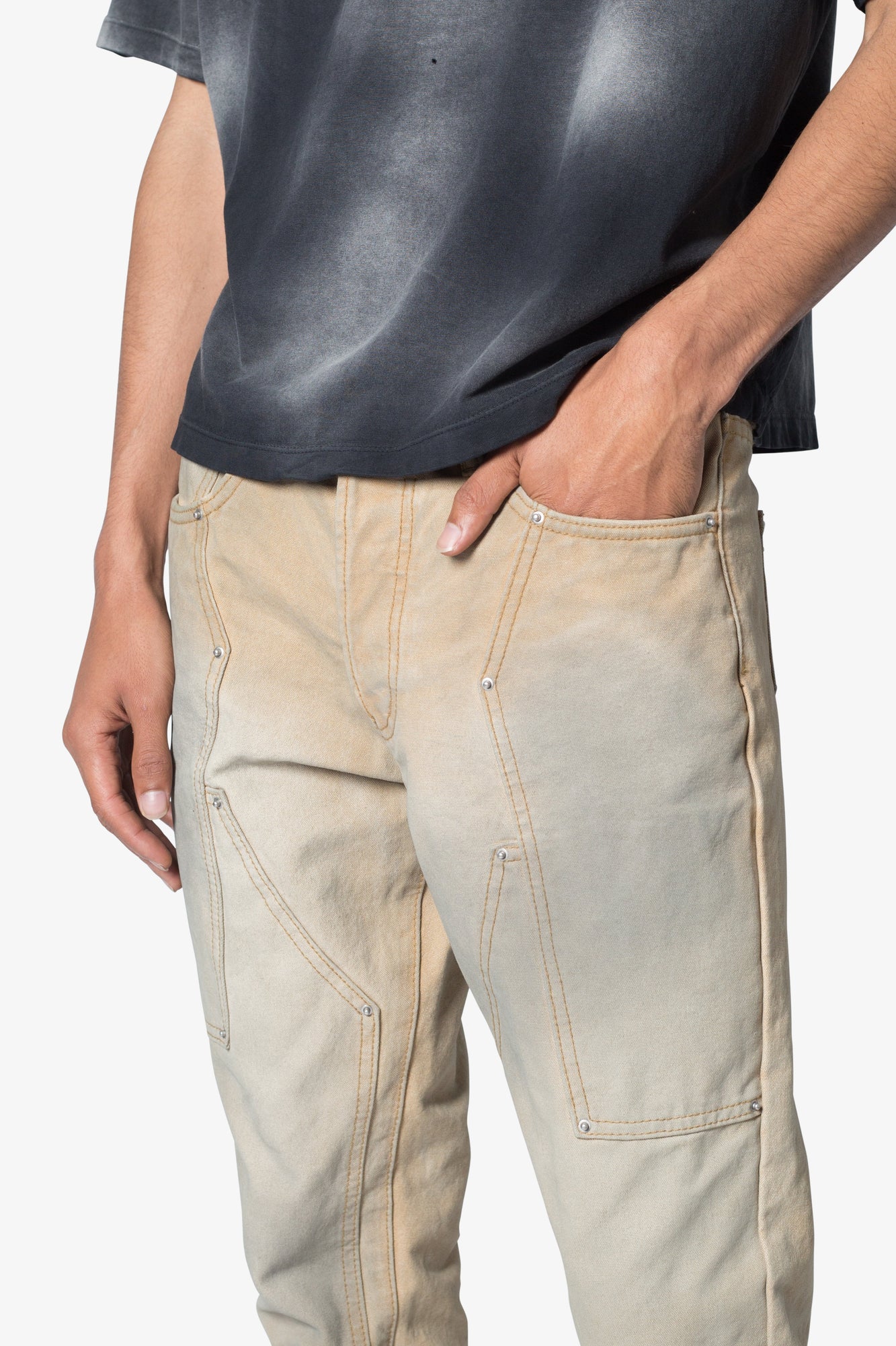 B644 Flare Burnt Cowboy Denim | Black x Brown