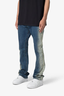 B674 Spray Flared Denim | Blue