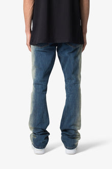 B674 Spray Flared Denim | Blue