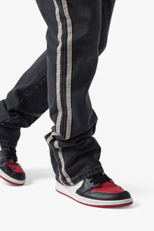 B683 Track Flare Denim | Black