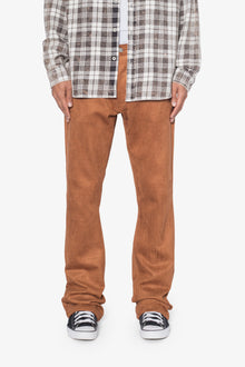 B692 Dusty Croc Flare Pants | Brown