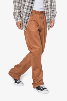 B692 Dusty Croc Flare Pants | Brown