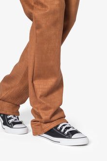 B692 Dusty Croc Flare Pants | Brown