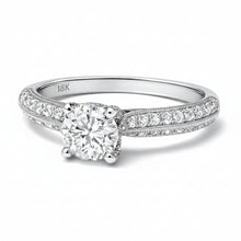 1.50 CT Round Natural Diamond | Engagement Ring | 18K White Gold | I Color | I1 Clarity