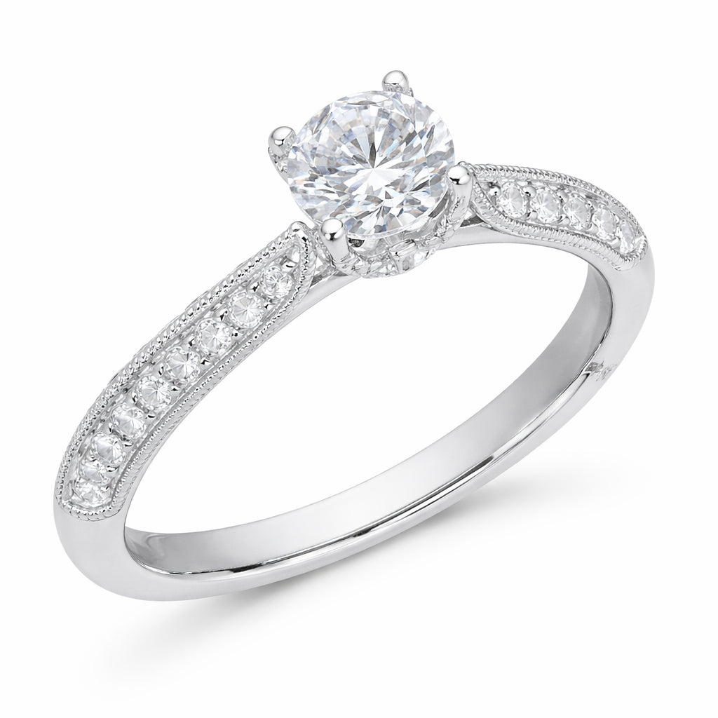 1.50 CT Round Natural Diamond | Engagement Ring | 18K White Gold | I Color | I1 Clarity