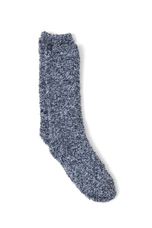Youth | CozyChic Heathered Socks | Heather Indigo/White