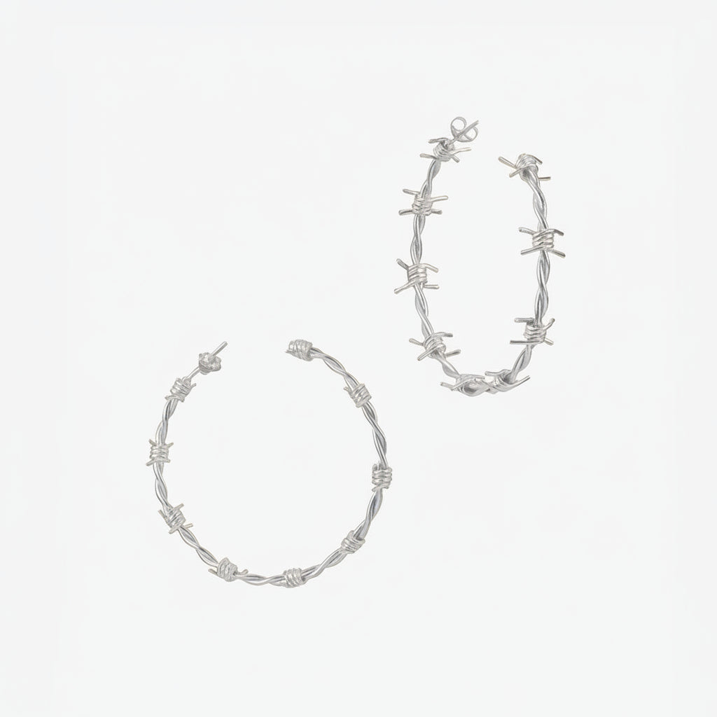 KELLY SHAMI JEWELRY BARBWIRE HOOP