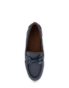 Barita Loafers | Navy Leather