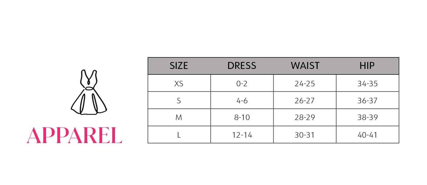 Product size guide