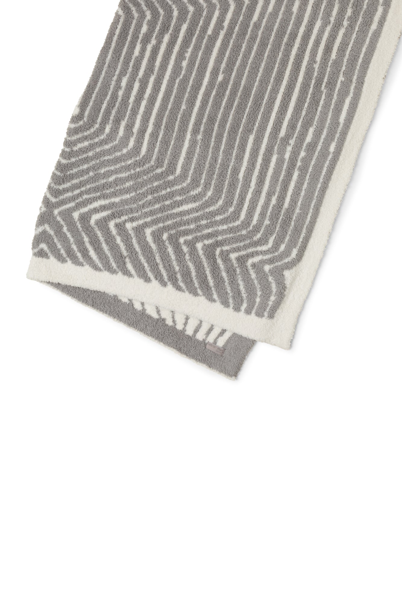 CozyChic Asscher Throw | Cream/Pewter