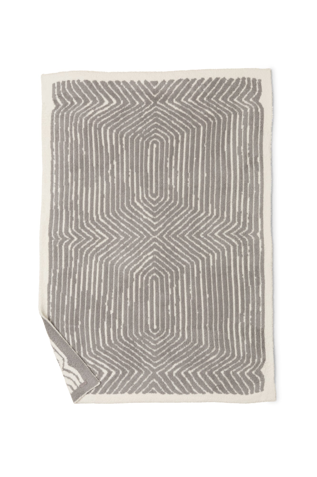 CozyChic Asscher Throw | Cream/Pewter