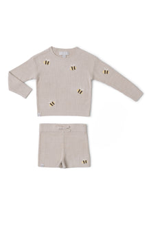 Toddler | CozyChic Ultra Lite Bee Set | Stone