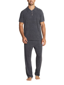Mens | CozyChic Ultra Lite Short Sleeve Polo | Coal