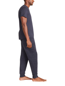 Mens | Malibu Collection Washed Jersey Short Sleeve Crew | Indigo