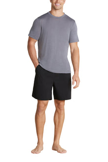 Mens | Elasticated Waist Boardshort | Black
