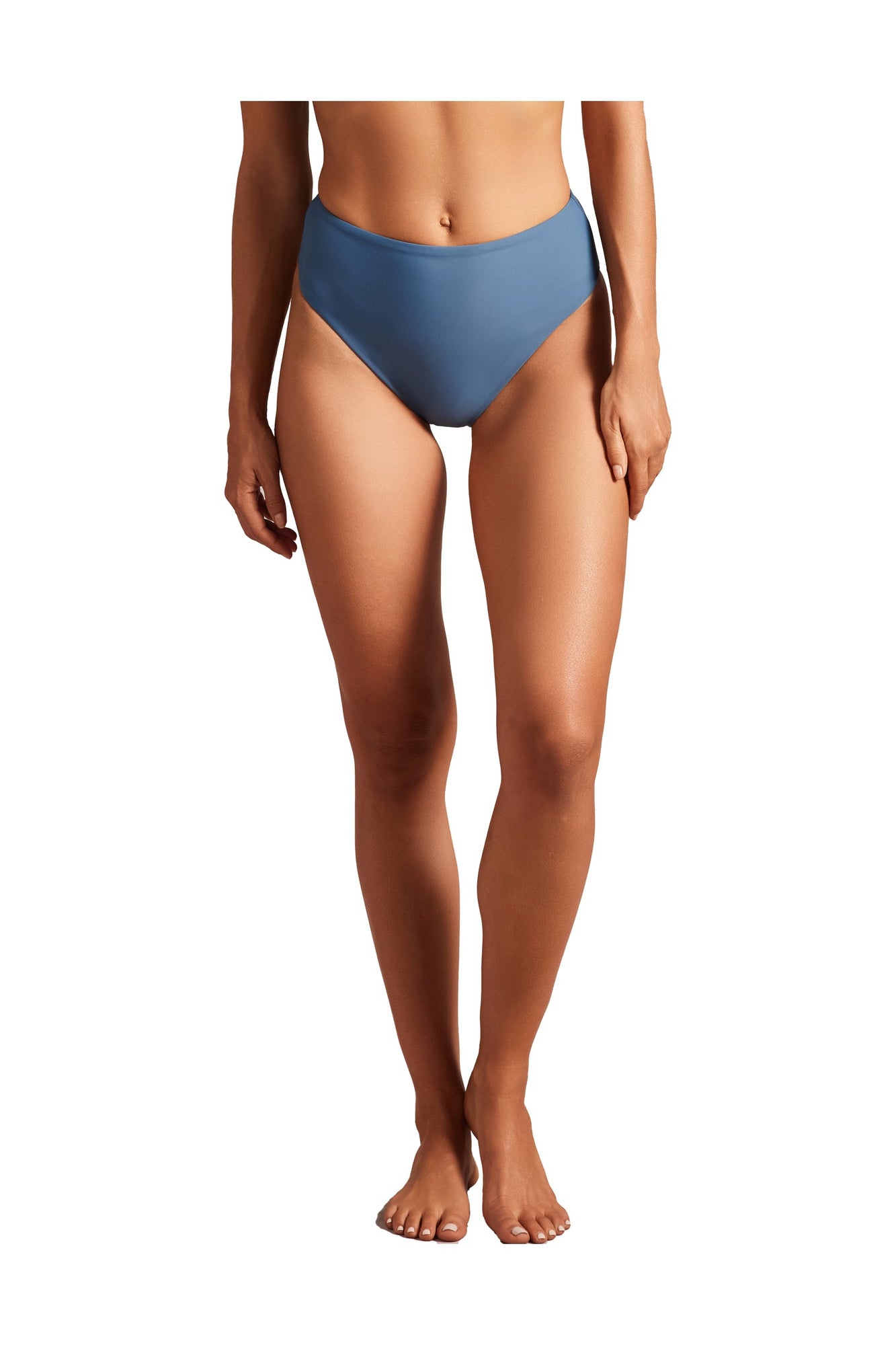 Womens | High Waist Bikini Bottom | Carbonite