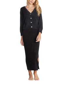 Womens | CozyChic Lite Diamond Pointelle Cardigan | Black