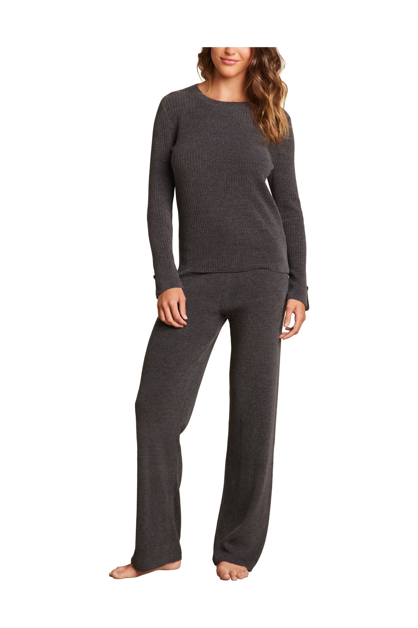 Womens | Cozychic Ultra Lite Ribbed Long Sleeve | Carbon