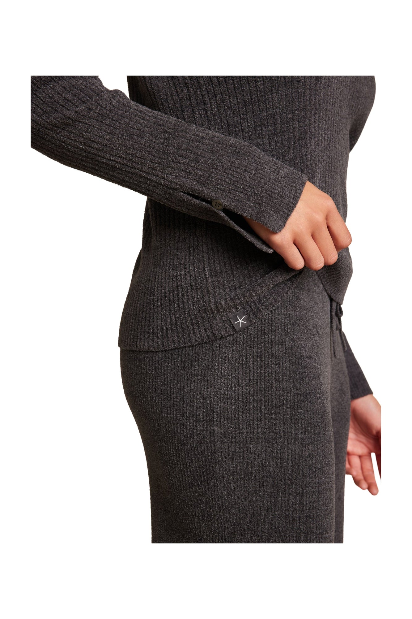 Womens | Cozychic Ultra Lite Ribbed Long Sleeve | Carbon