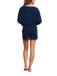 Womens | CozyChic Ultra Lite Boatneck Pullover And Short Set | Marine
