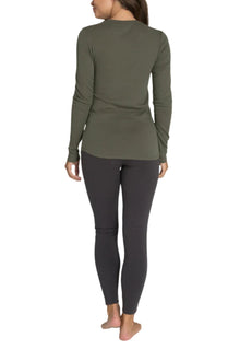 Womens | Malibu Collection Loose Jersey Long Sleeve Tee | Olive