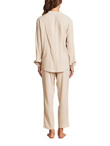 Womens | Linen Blend Blouse | Heather Bisque