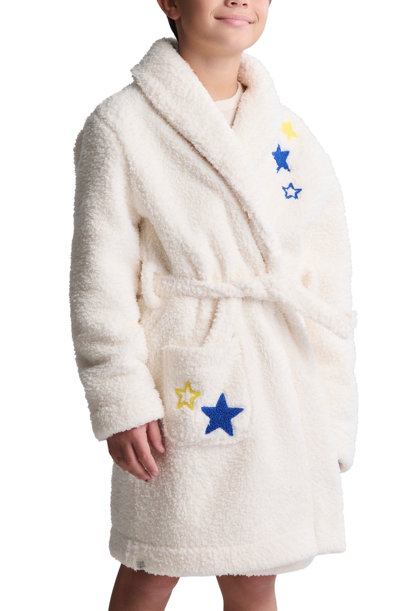 Youth | Brushed CozyChic Embroidered Planet Robe | Cream