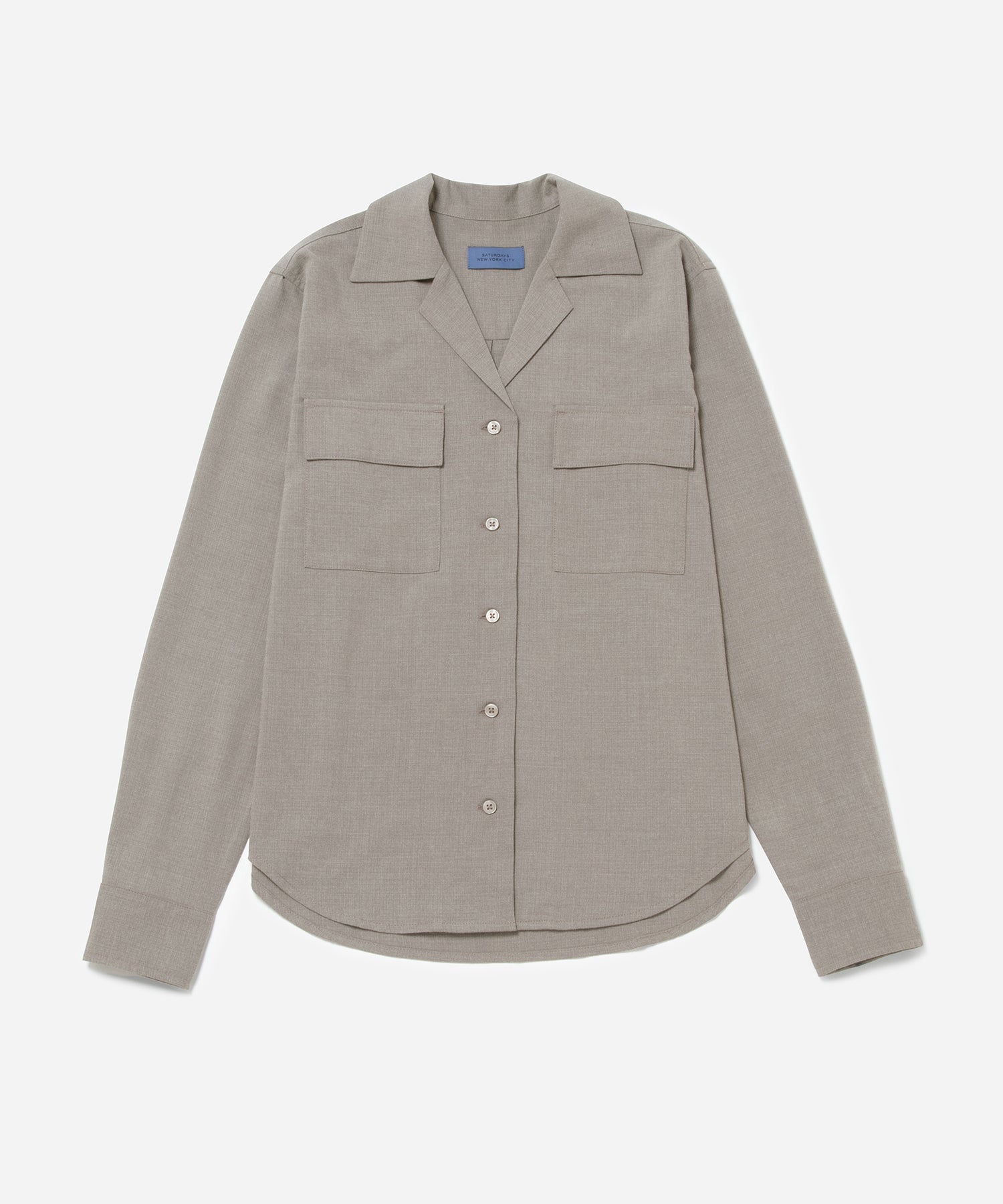 Taupe | Lomedico Gabardine LS Shirt