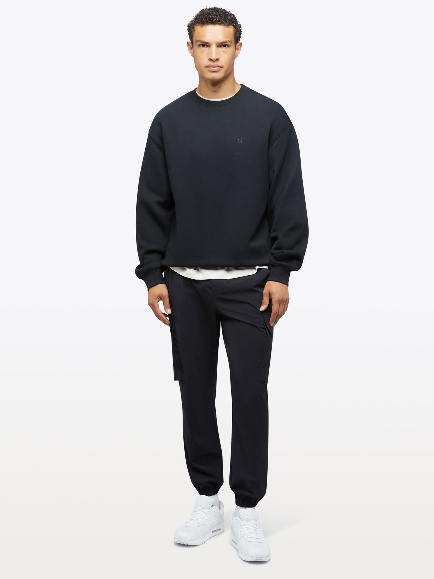 Mens | Divine Classic-Fit Fleece Pullover | Black