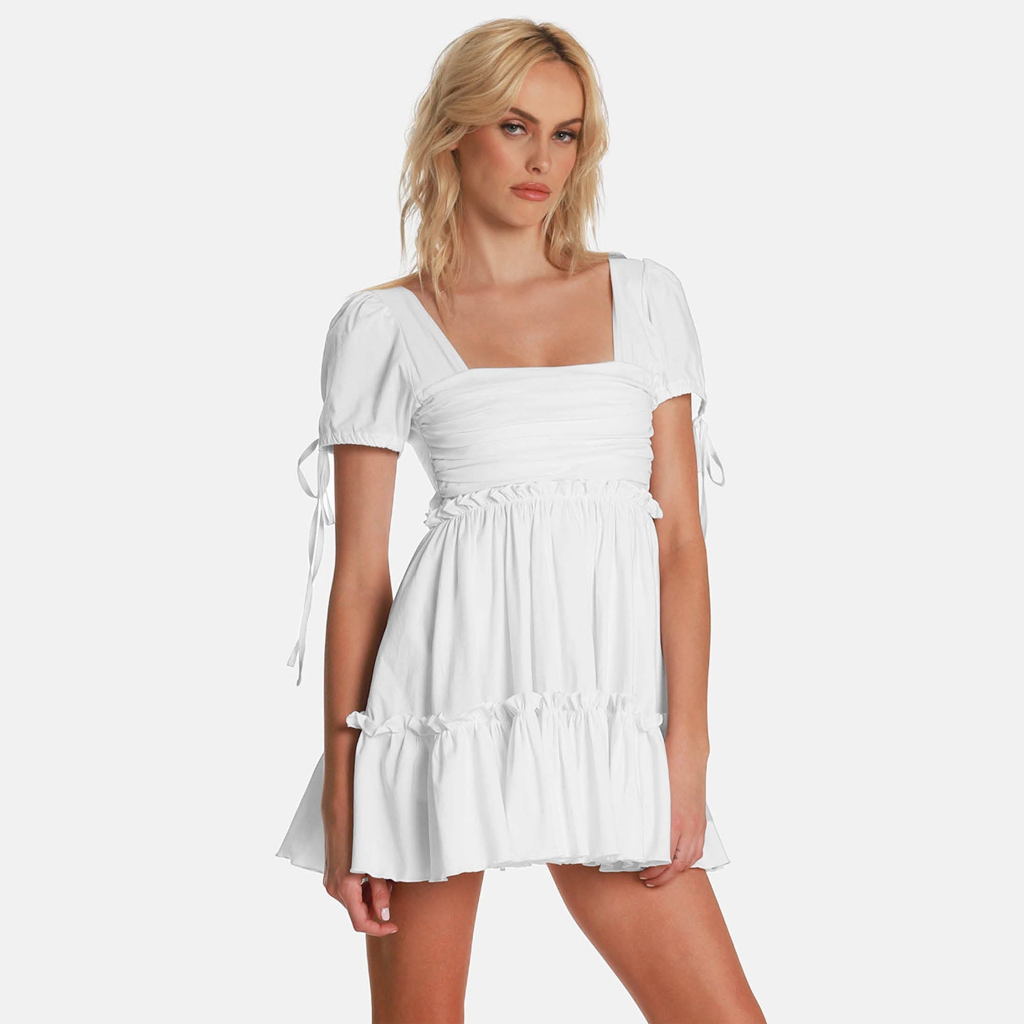 OW Collection BLANC Dress Dress 001 - White