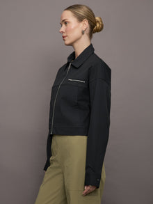 Bandier | Clinton Crop Jacket | Black