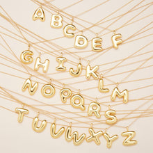 Stone and Strand Gold Vermeil XL Bubble Tea Initial Necklace Editorial Image