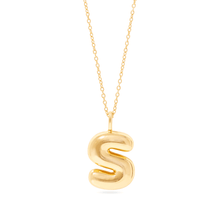 Stone and Strand Gold Vermeil XL Bubble Tea Initial Necklace Front S Image