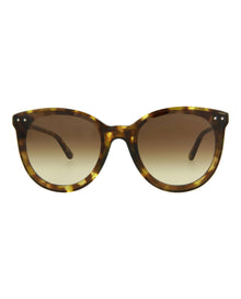 Bottega Veneta | Women | Round/Oval Acetate Sunglasses | Havana