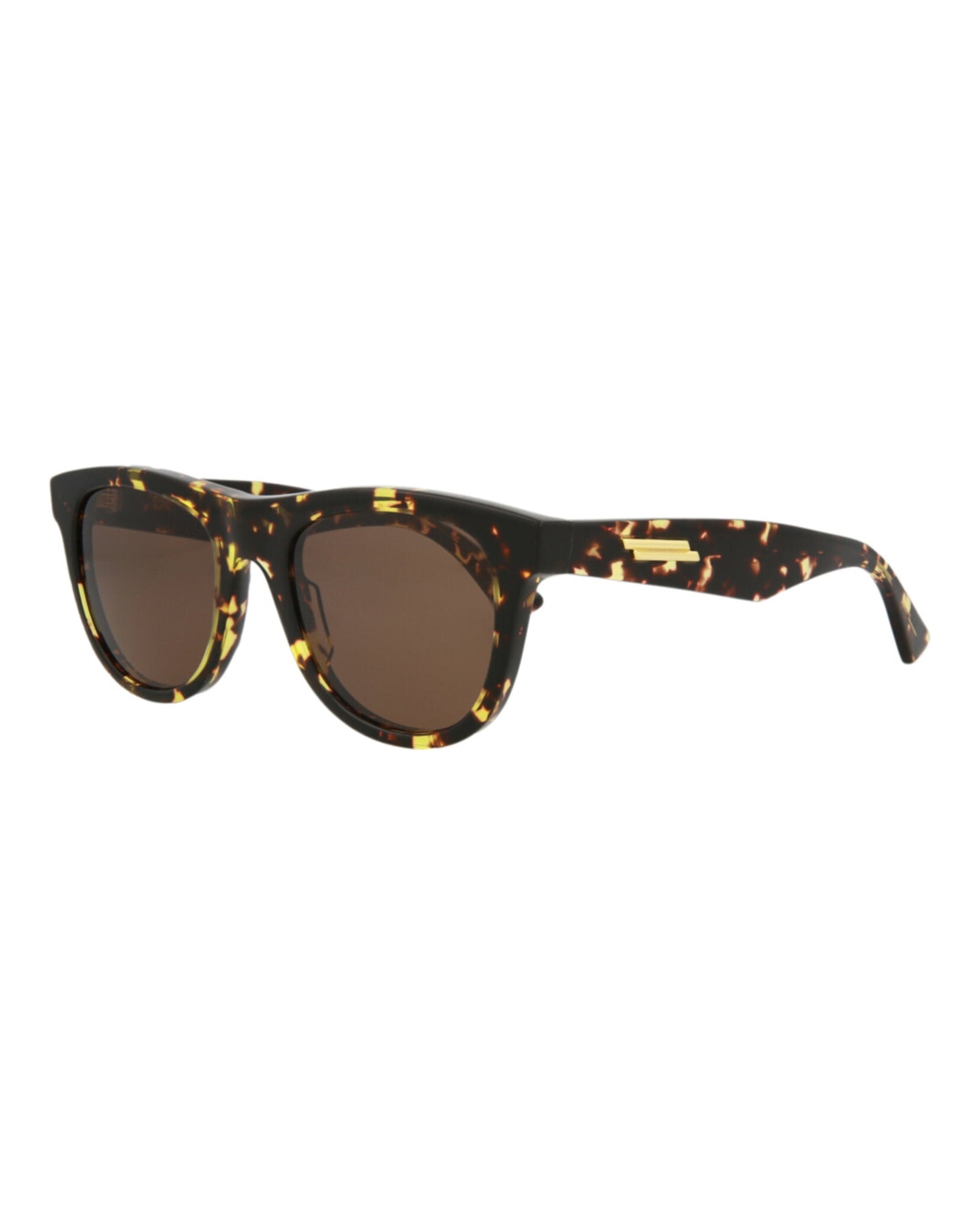 Bottega Veneta | Unisex | Round Acetate Sunglasses | Brown