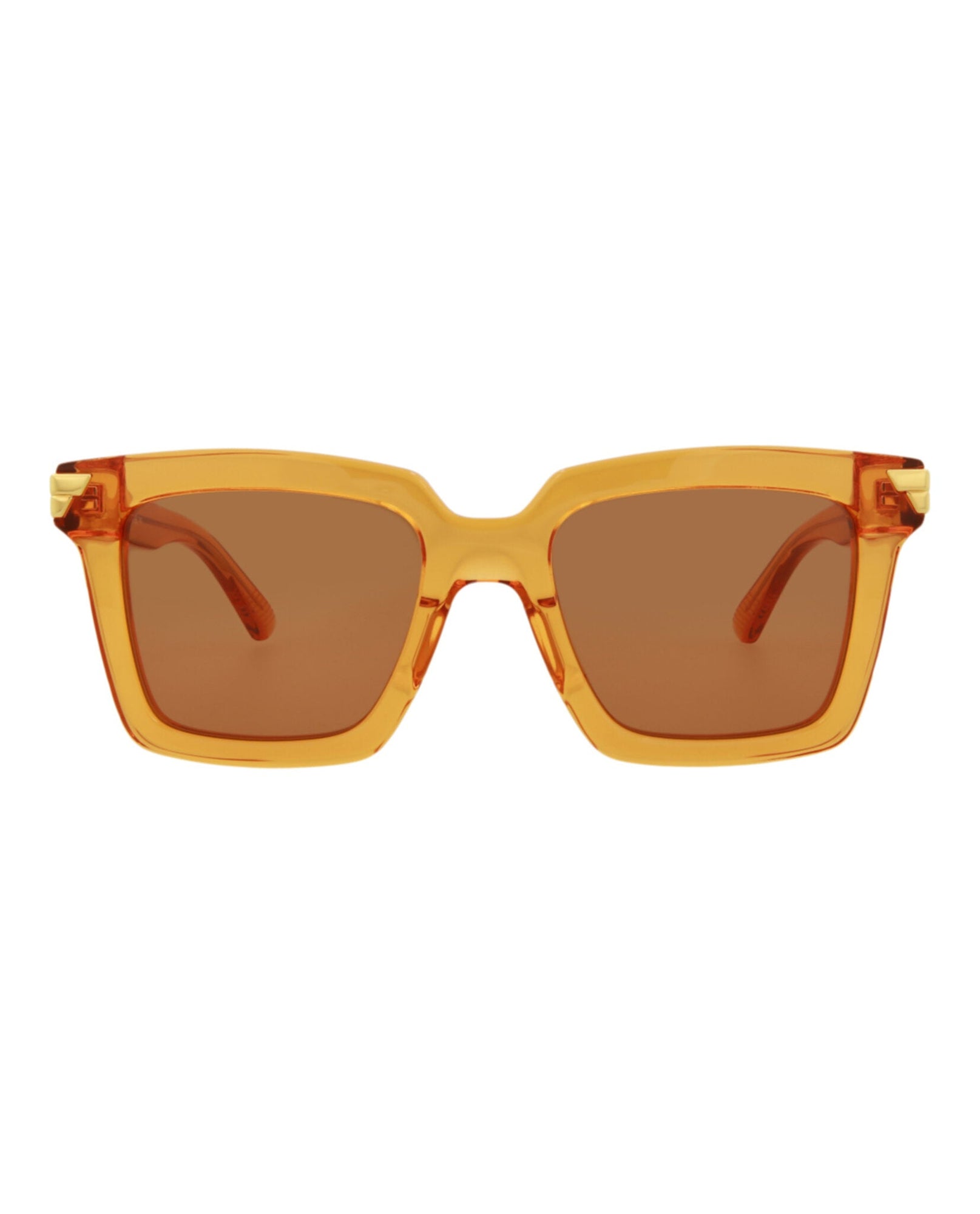 Bottega Veneta | Women | Square Acetate Sunglasses | Orange